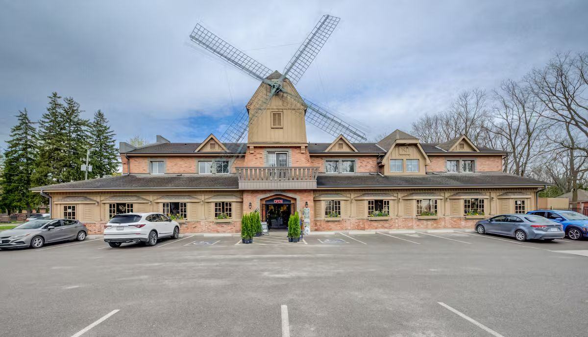 The Windmill Country Market building with its windmill